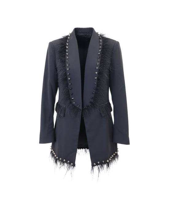 Blazer w/ Feather & Pointed Studs view 