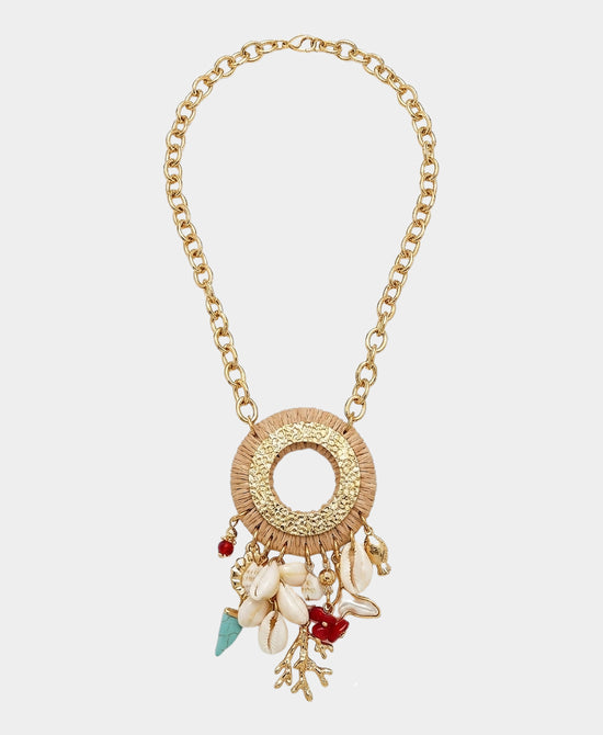 
Sealife Statement Charm Necklace in GOLD view 2