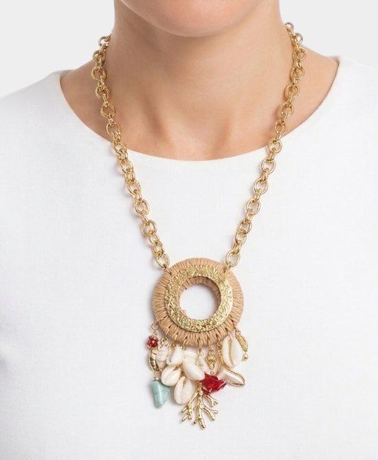 
Sealife Statement Charm Necklace in GOLD view 1