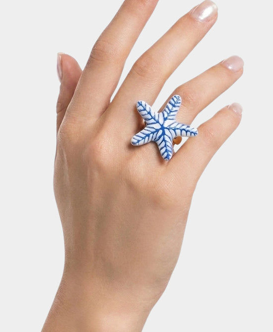 
Starfish Ring in BLUE view 1