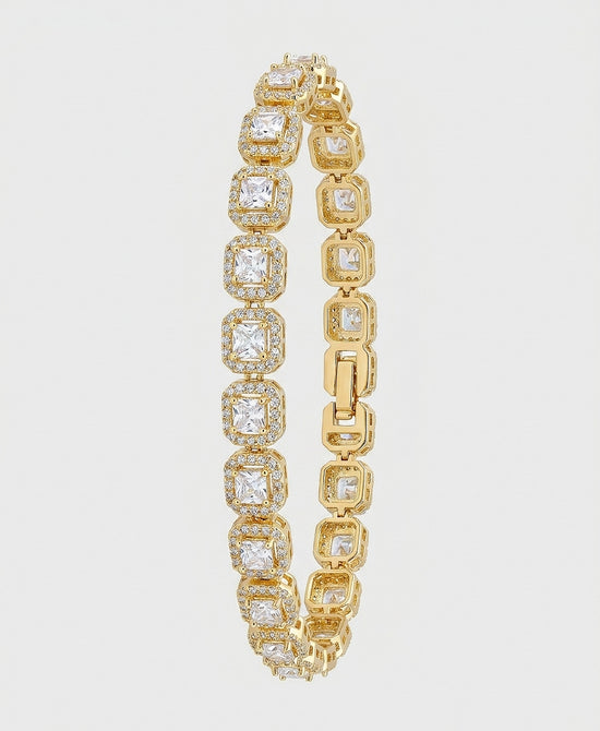 
Cubic Zirconia Tennis Bracelet in GOLD view 2