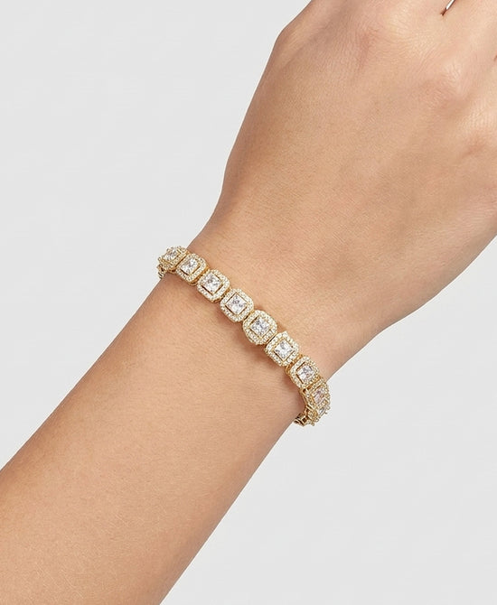 
Cubic Zirconia Tennis Bracelet in GOLD view 1