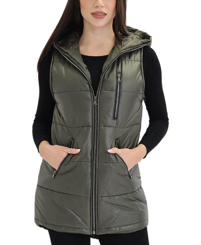 Puffer Vest w/ Hood image 1