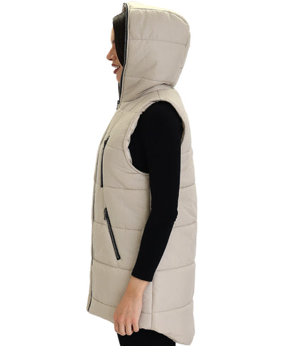 Puffer Vest w/ Hood image 2