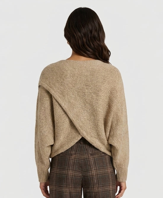 
Criss Cross Sweater in BEIGE view 2