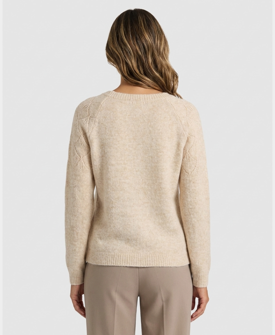
Pointelle Sweater in BEIGE view 2