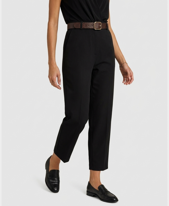 
Faux Suede Pants in BLACK view 1
