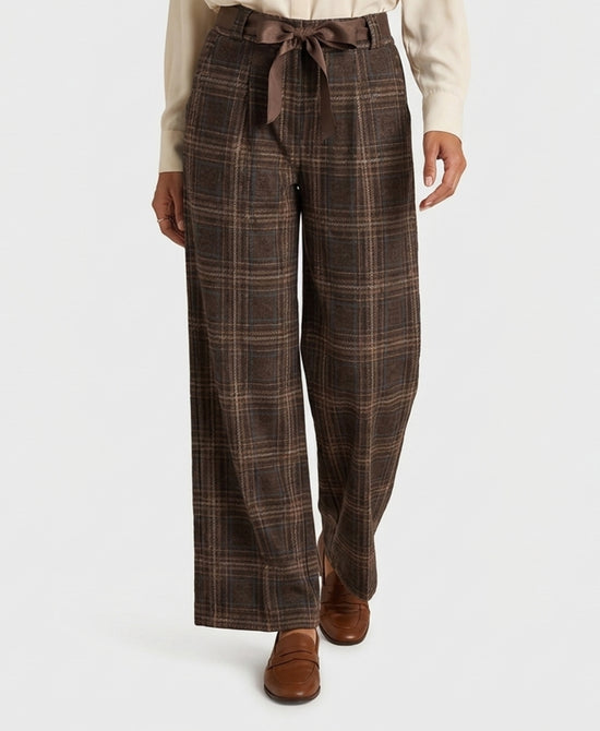 
Plaid Pants in BROWN MULTI view 1