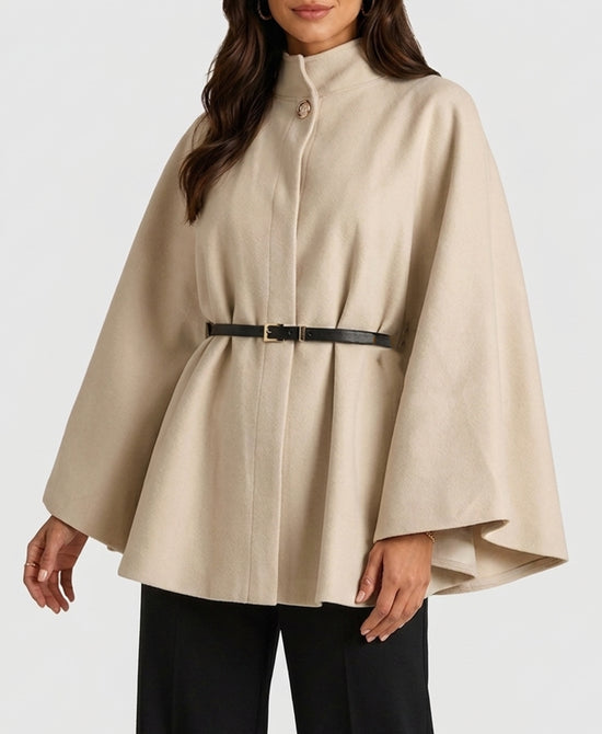 
Cape w/ Belt in CREAM view 1