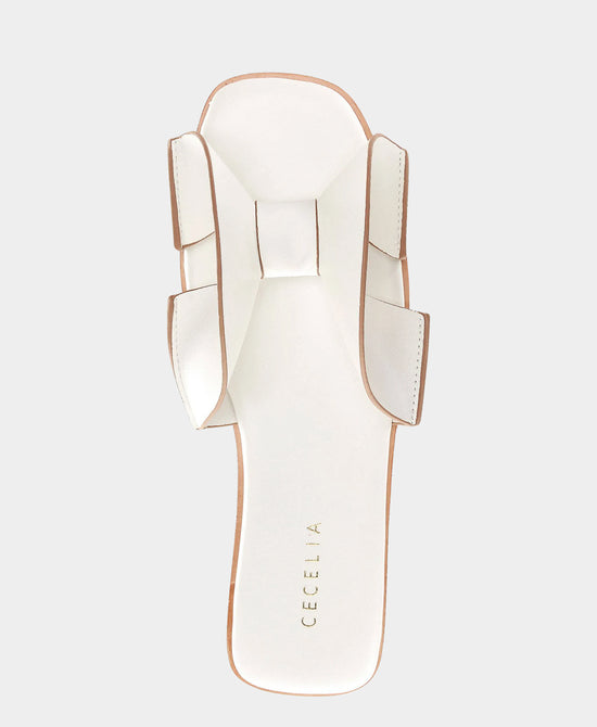 
Leather Sandal in WHITE view 2