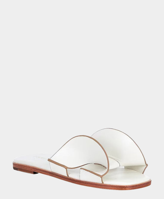 
Leather Sandal in WHITE view 1