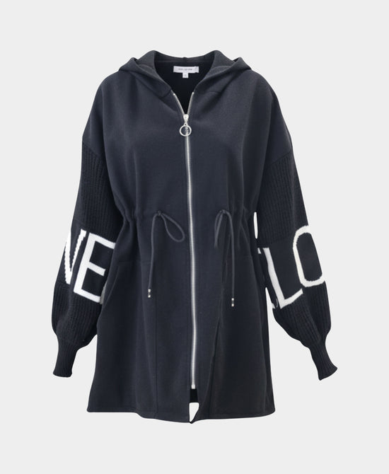 "Love" Hi-Lo Sweater Jacket view 