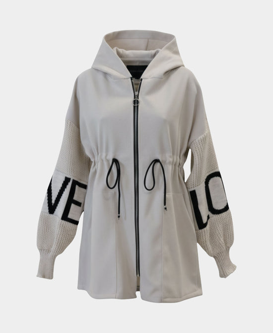 "Love" Hi-Lo Sweater Jacket view 