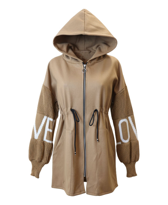 "Love" Hi-Lo Sweater Jacket view 