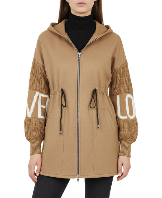 "Love" Sweater Hi-Lo Jacket view 
