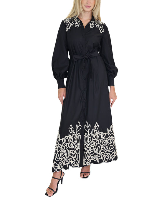 Embroidered Maxi Dress view 