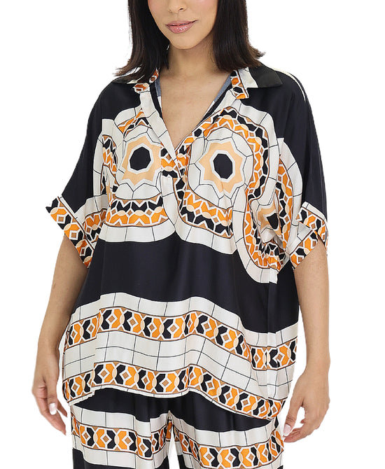 Printed Blouse view 