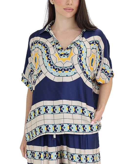 Printed Blouse view 