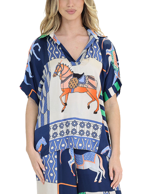 Printed Blouse view 