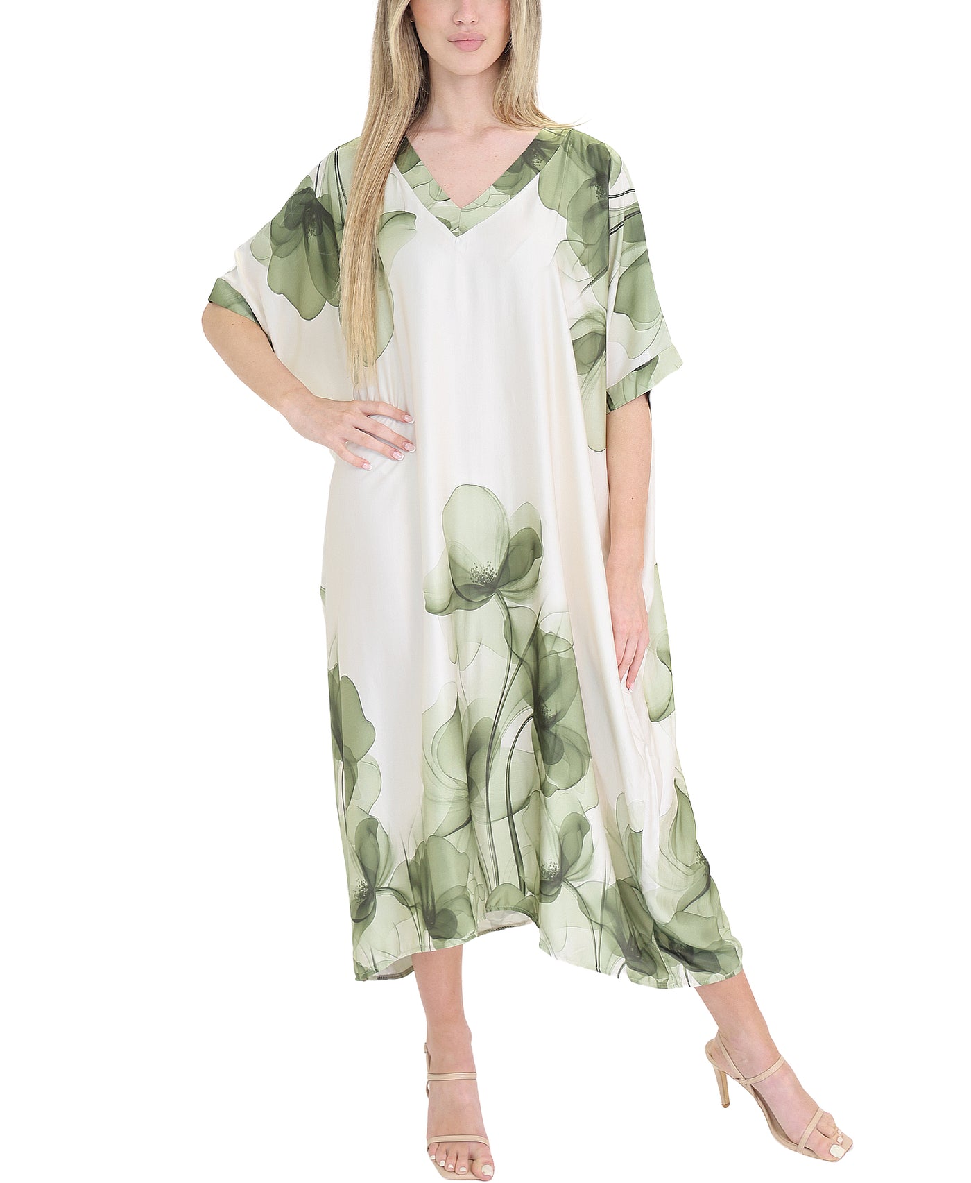 Printed Midi Dress view 1