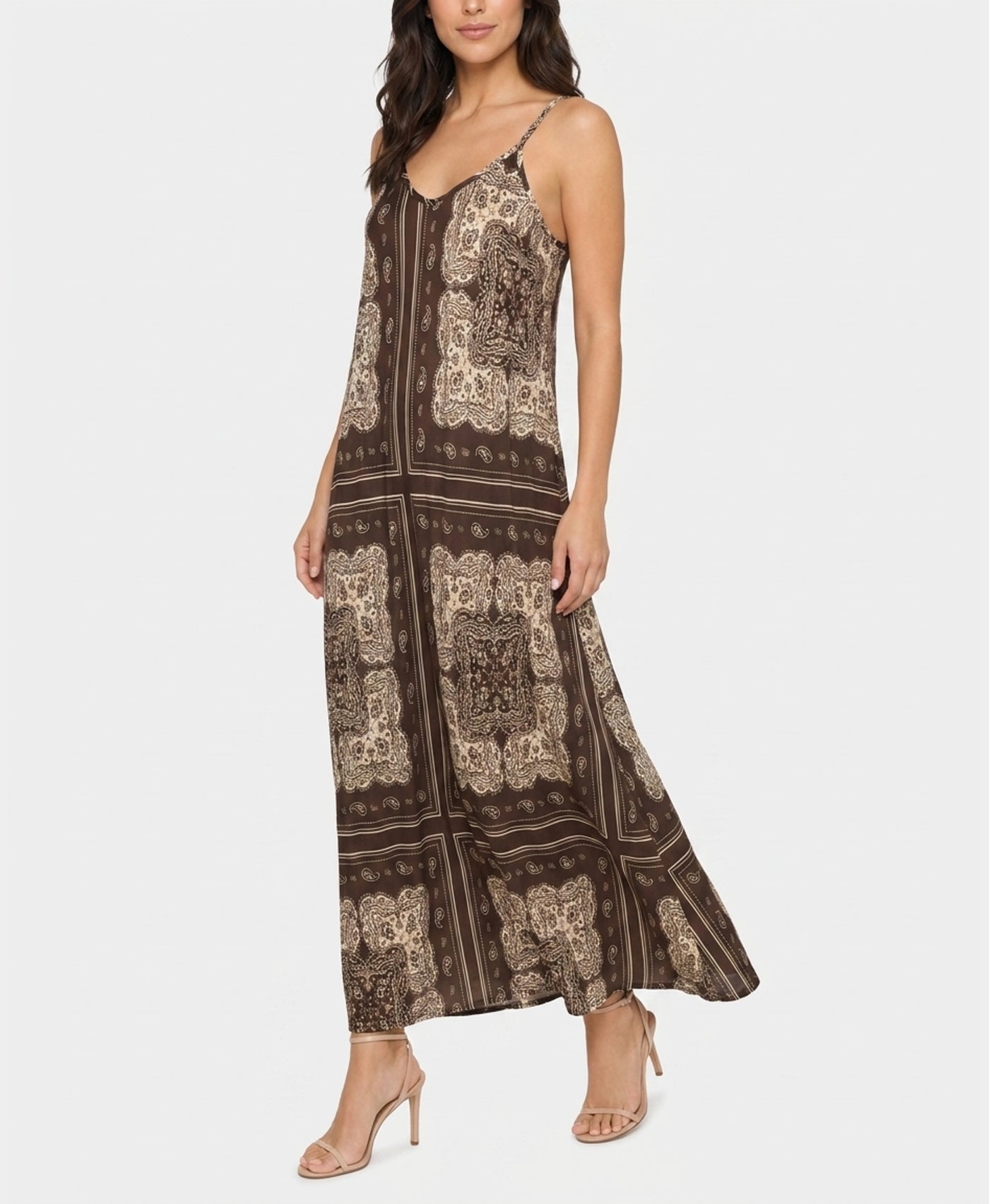 bandana print maxi dress Size:4Y / 110cm The sleeveless design and DRESSFEB Dress with pearls,Toddler Black
