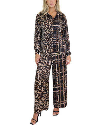Leopard & Chain Print Pants image 2