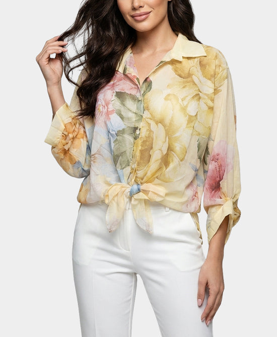 
Floral Print Blouse in YELLOW view 1