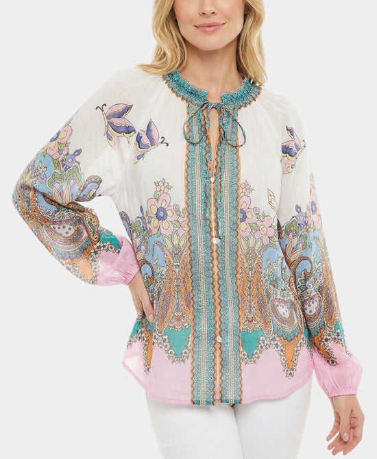 
Butterfly Printed Blouse in MULTI view 1