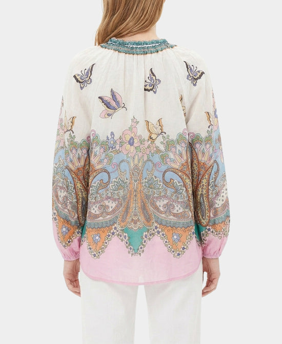 
Butterfly Printed Blouse in MULTI view 2