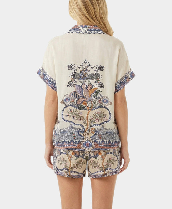 
Print Blouse in IVORY MULTI view 2