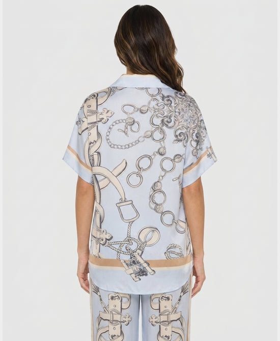 
Print Blouse in BLUE MULTI view 2