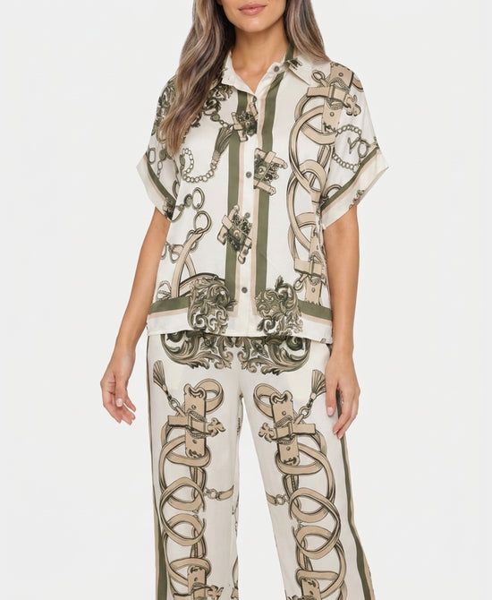 
Print Blouse in IVORY MULTI view 1