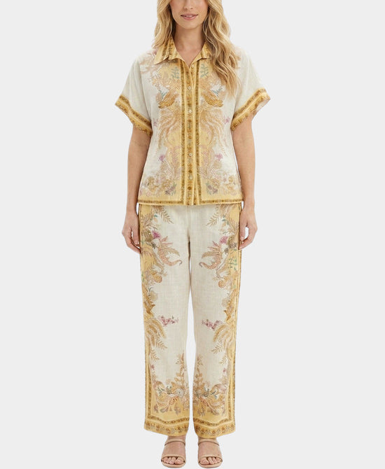 
Print Blouse & Pants Set- 2 Pc Set in YELLOW view 1