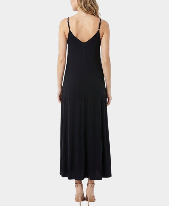 
Solid Maxi Dress in BLACK view 2