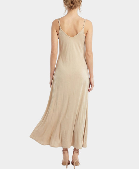 
Solid Maxi Dress in BEIGE view 2