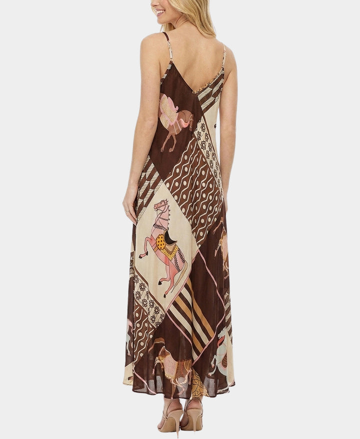 Horse Print Maxi Dress