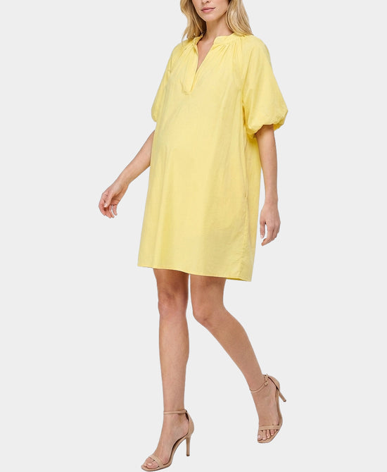 
Bubble Sleeve Dress in YELLOW view 1