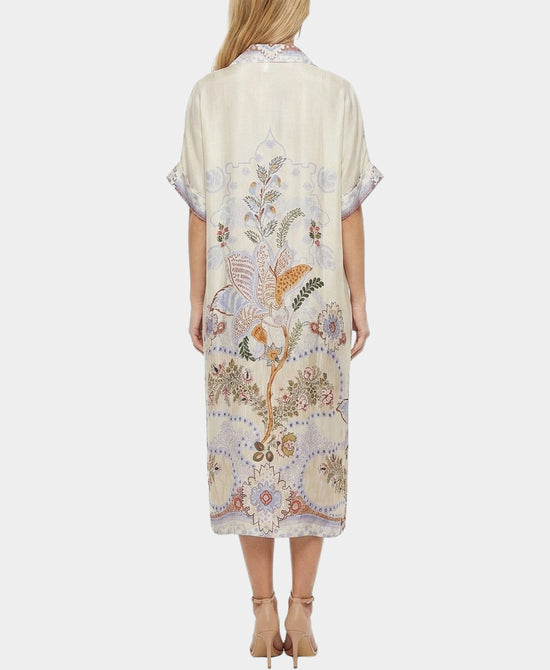 
Print Midi Dress in IVORY MULTI view 2