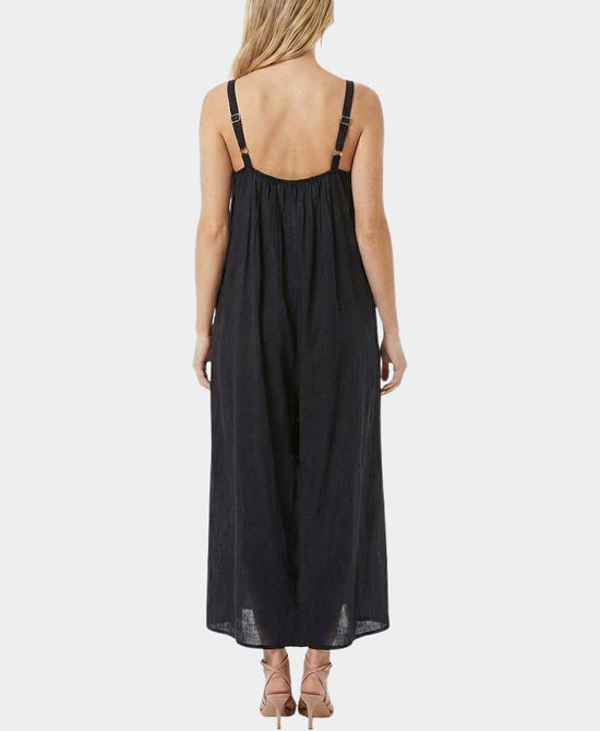 
Linen Maxi Dress in NAVY view 2