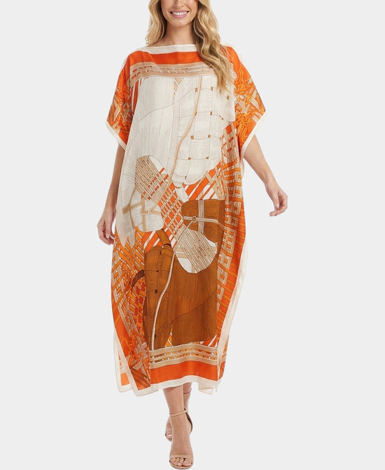 
Print Maxi Dress in ORANGE view 1