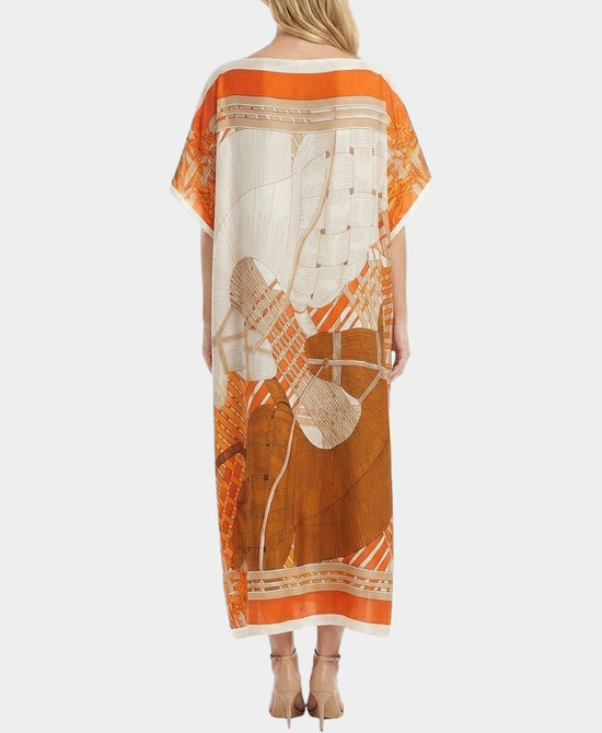 
Print Maxi Dress in ORANGE view 2