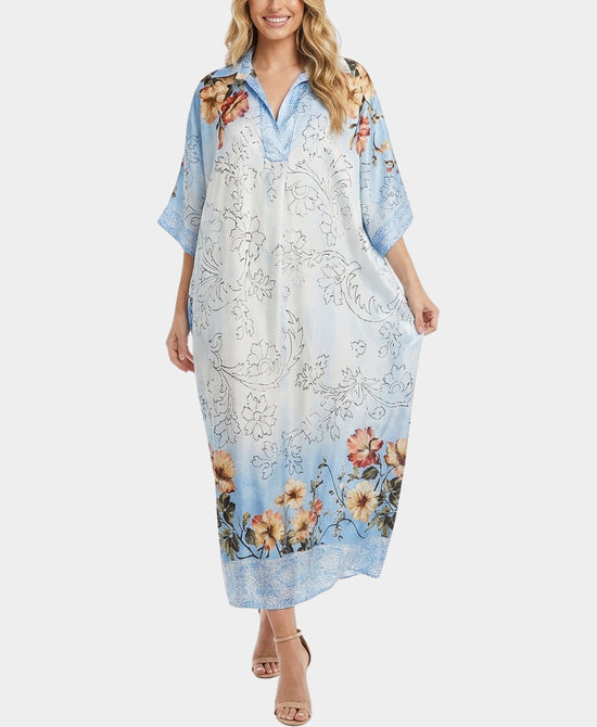 
Floral Print Dress in BLUE MULTI view 1