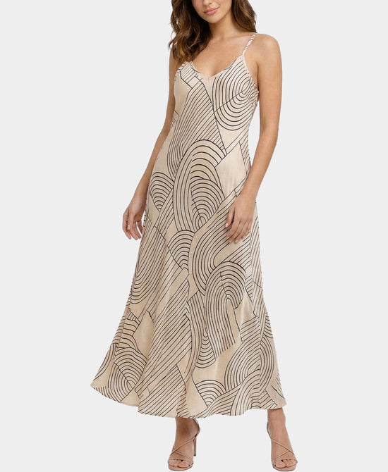 
Print Maxi Dress in BEIGE/BROWN view 1