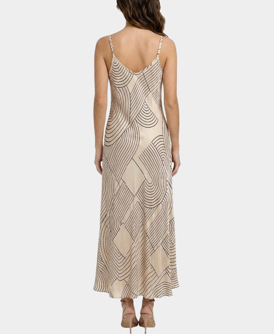 
Print Maxi Dress in BEIGE/BROWN view 2