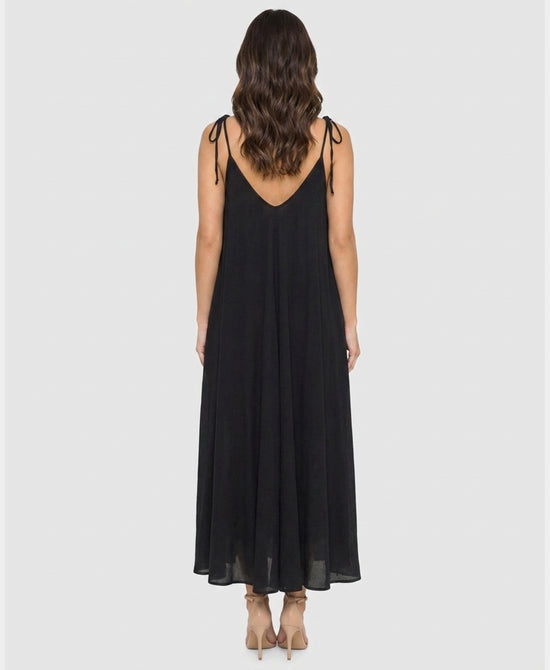 
Solid Maxi Dress in BLACK view 2