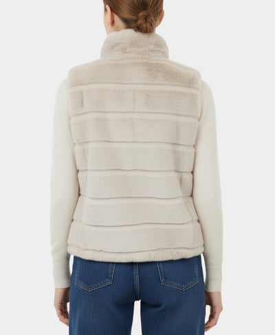 Solid Faux Fur Vest image 2