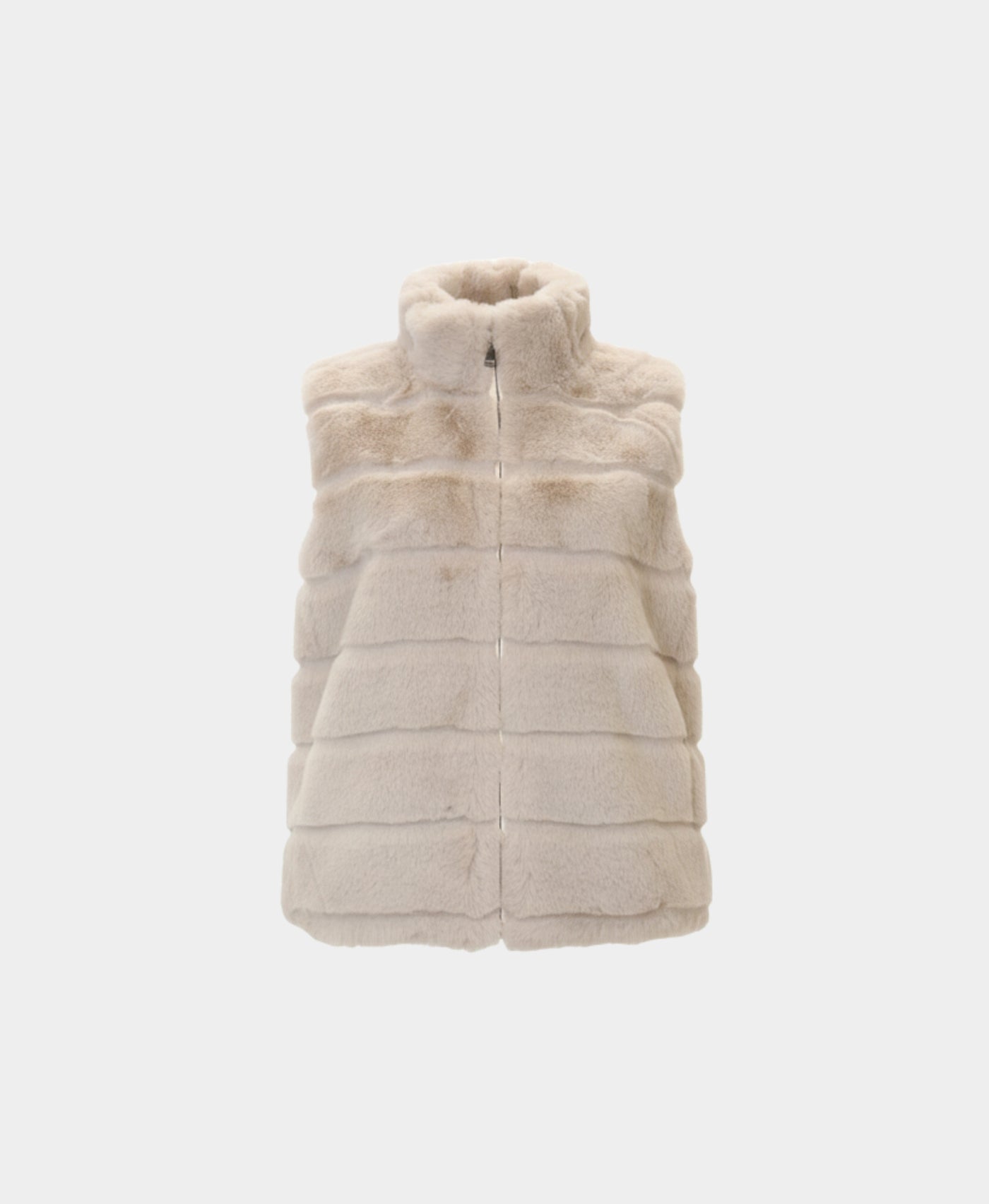 Solid Faux Fur Vest view 3