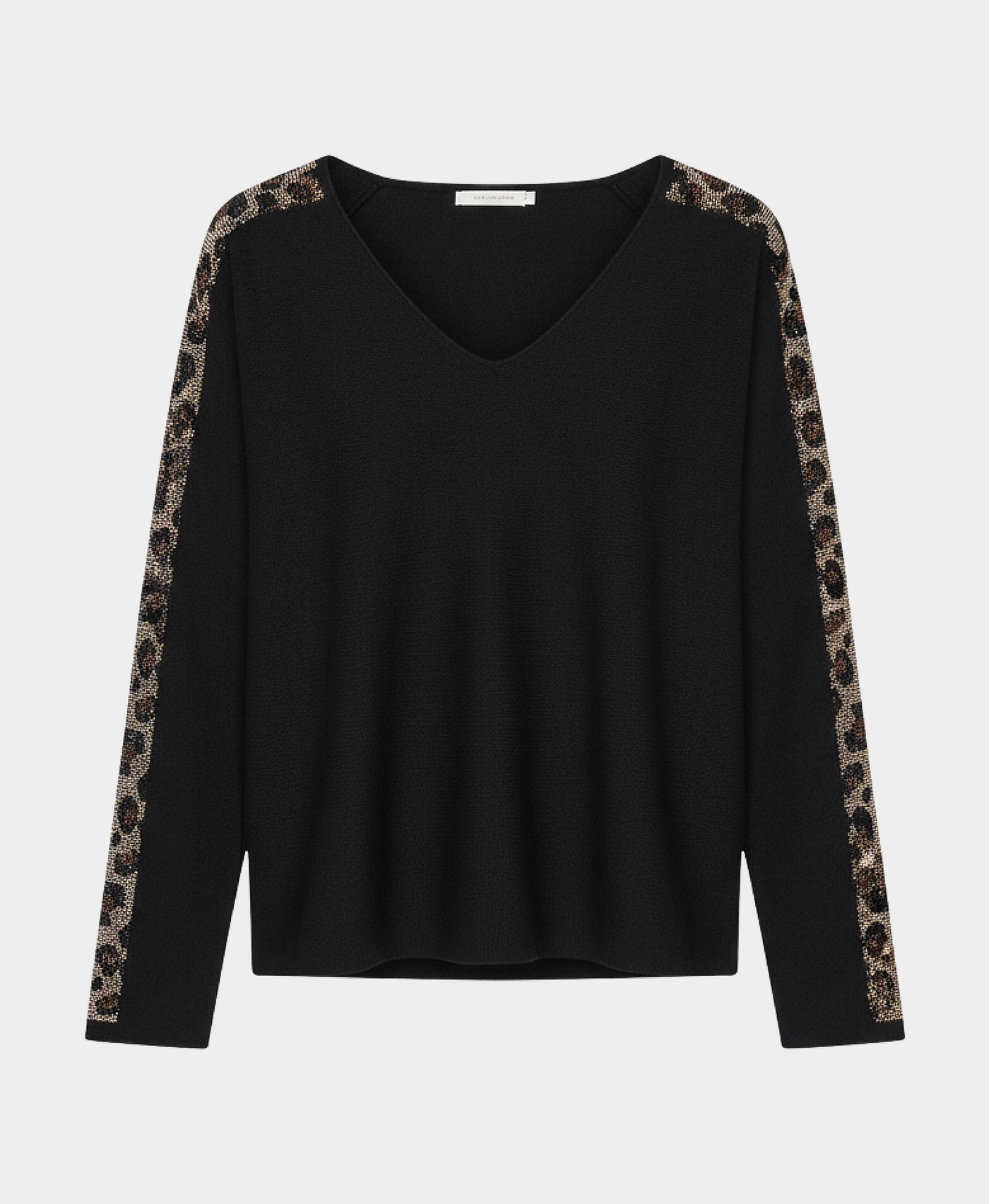 Sweater w/ Leopard Crystals view 2