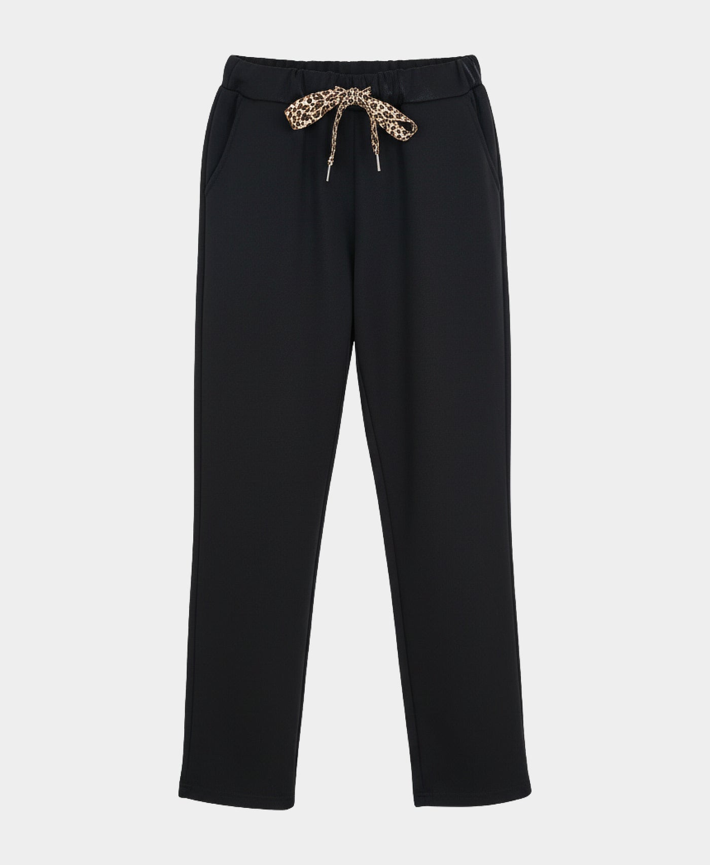 Shimmer Pants w/ Leopard Drawstring view 2