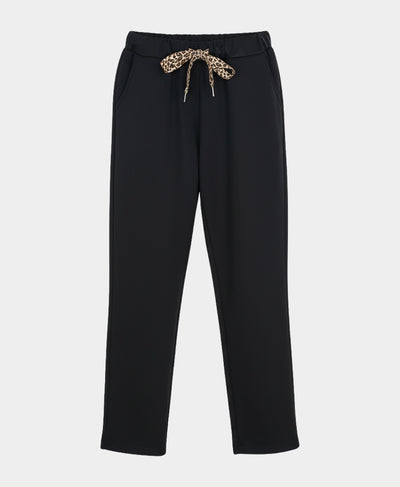Shimmer Pants w/ Leopard Drawstring image 2